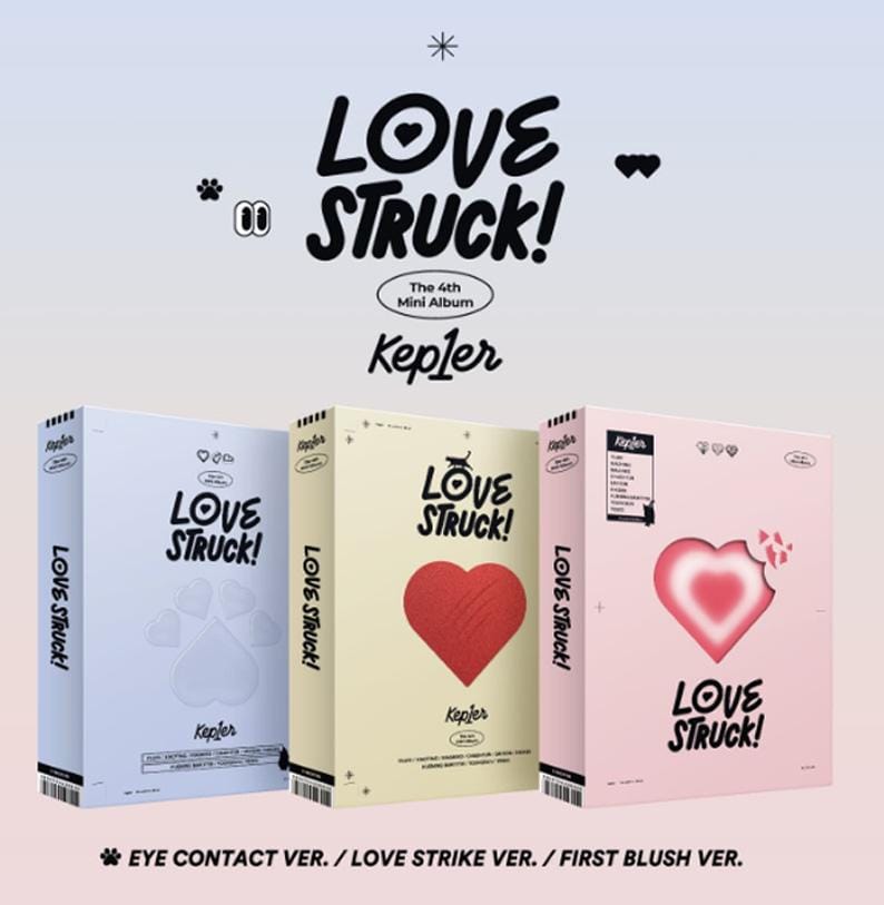 Kep1er - 4th Mini album (LoveStruck!). Random version.