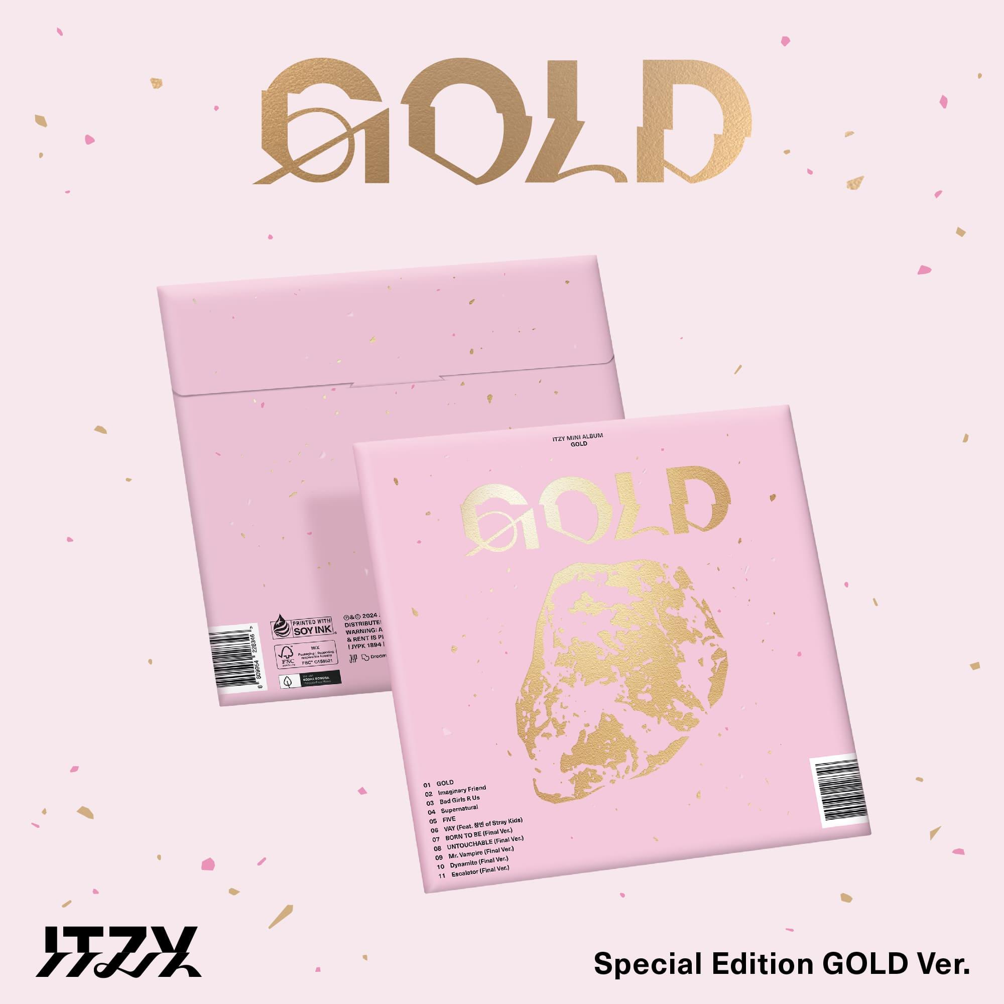 Itzy - Album  (Gold) . Special Edition. Gold version